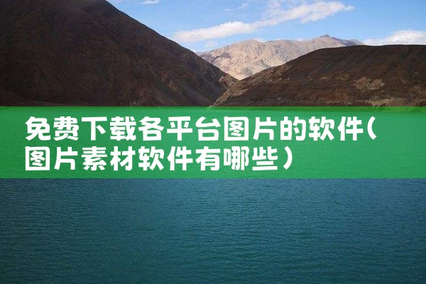 免费下载各平台图片的软件