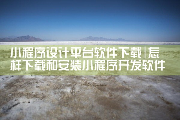 小程序设计平台软件下载